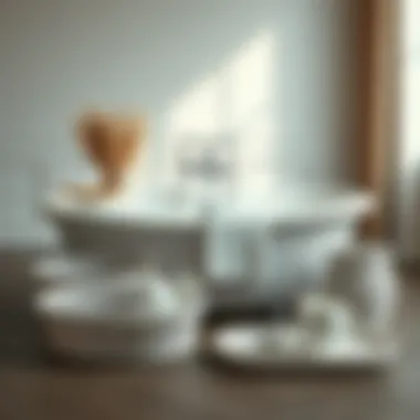 Magnificent The Elegance of White Wicker Bath Accessories Magnificent The Elegance of White Wicker Bath Accessories