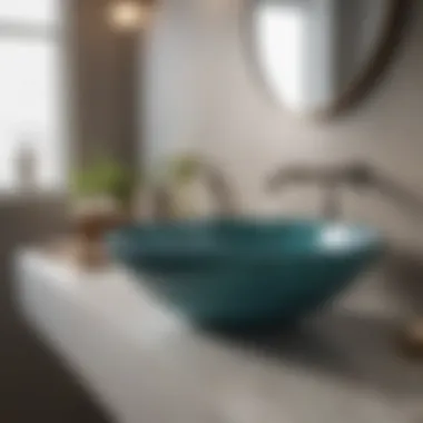 Stylish Installation of Bathroom Bowl Faucets Stylish bathroom featuring a beautifully installed bowl faucet
