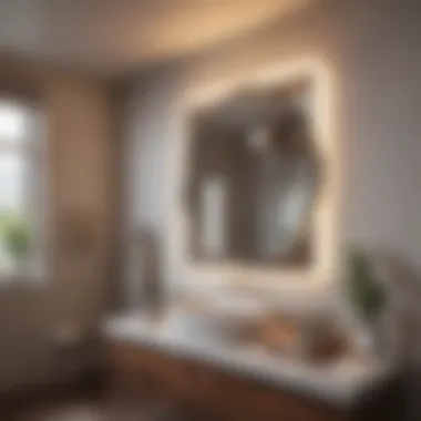 Stylish Integration of Heater Fan and Light A stylish combination unit showcasing integration with bathroom decor