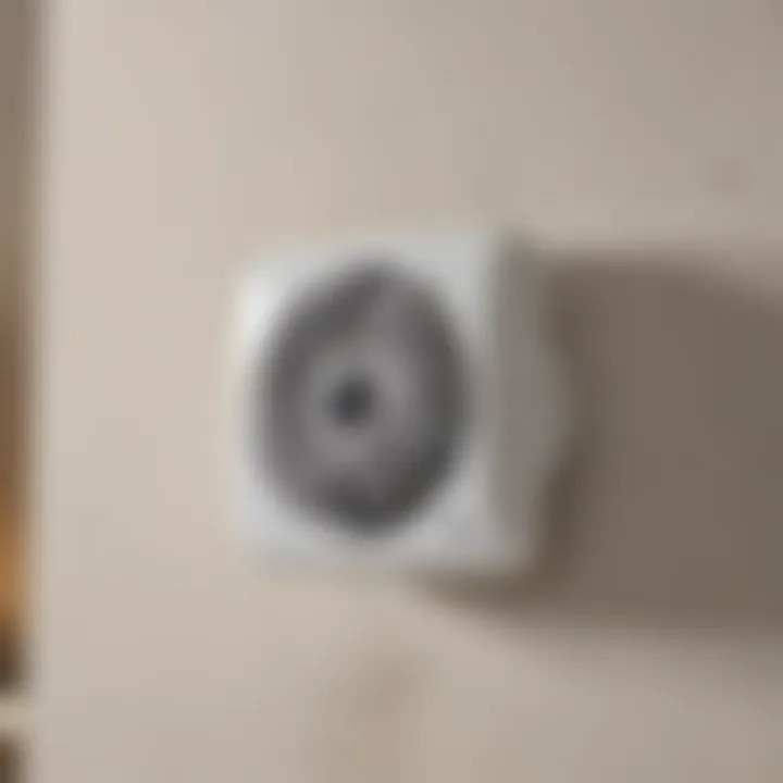 Bathroom exhaust fan featuring Bluetooth speaker