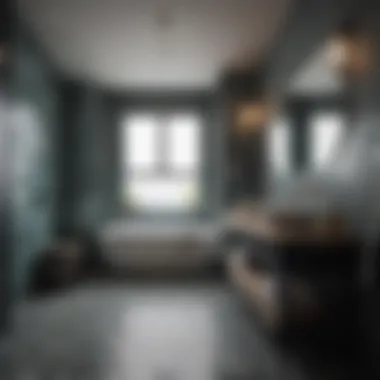 Stylish Finished Bathroom Showcasing Tiled Walls and Floors Stylish finished bathroom showcasing tiled walls and floors