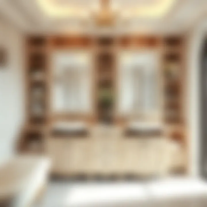 Innovative bathroom vanity showcasing smart storage features for modular units