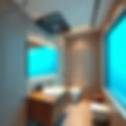 A modern bathroom equipped with an efficient exhaust fan