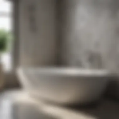 Elegant Bathtub Design Highlighting Grout Aesthetics Aesthetically pleasing bathtub with well-maintained grout