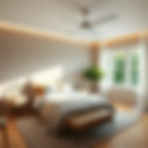 Elegant Minimalist Bedroom Elegant minimalist bedroom featuring soft neutral tones and natural light