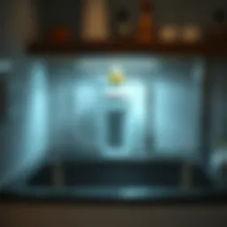 Sleek water filtration system installed under the kitchen sink