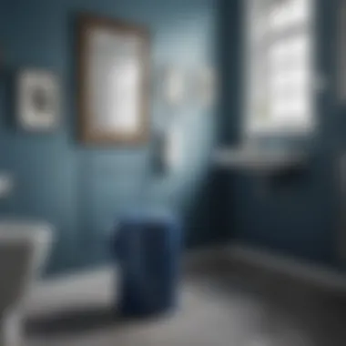 Stylish Blue Bathroom Trash Can Designs Stylish blue trash can showcasing various designs