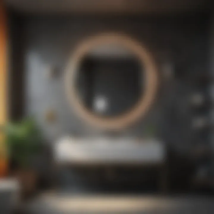 Small bathroom with strategic color use to enhance perception of space