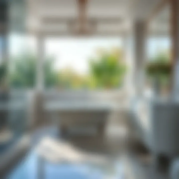 Luxurious bathroom featuring a modern clawfoot whirlpool tub