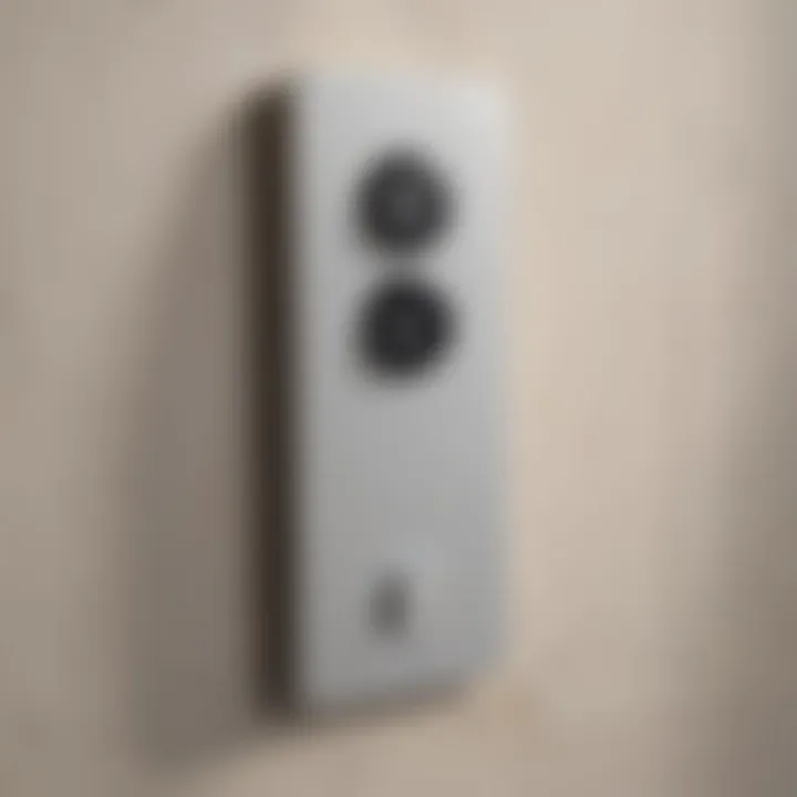 Sleek remote control for bathroom exhaust fan