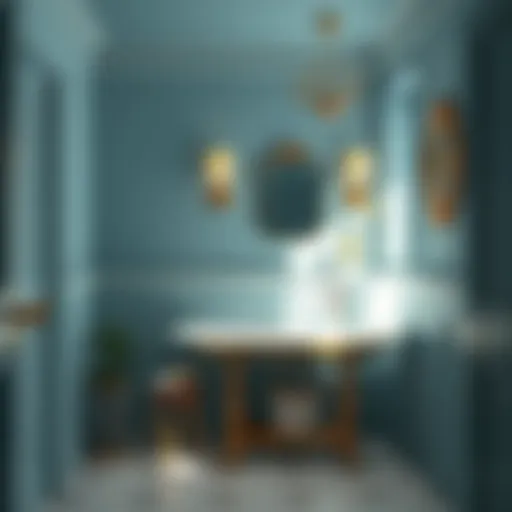 Vibrant Bathroom Aesthetics with Aura Paint Vibrant bathroom painted with Benjamin Moore Aura