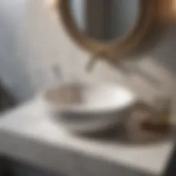 Elegant 18-inch round sink in a modern bathroom setting