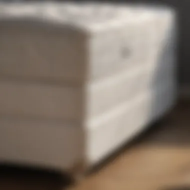 Quality Materials Close-up view of premium materials used in mattress and box spring