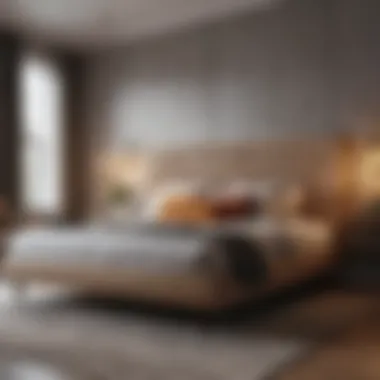 Modern Bedroom Aesthetics Stylish arrangement of bedroom furniture that exemplifies modern design