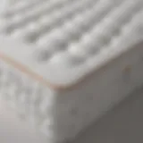 Detailed view of a concave mattress topper showcasing its unique shape