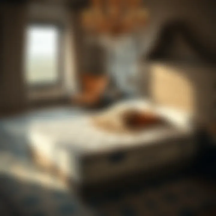 Cozy Casper Mattress in Bedroom Casper mattress displayed in a cozy bedroom setting