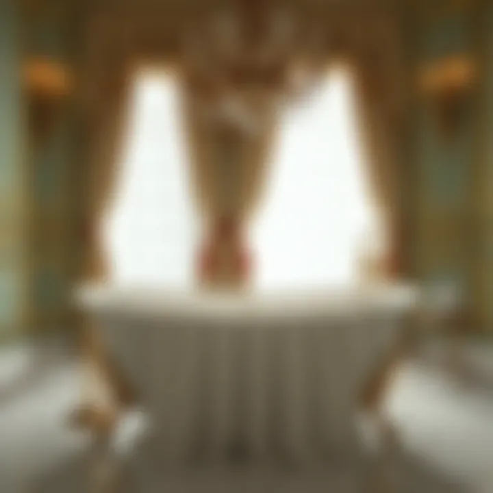 Detailed view showcasing the craftsmanship of bath sheets