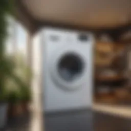 Eco-friendly laundry pod in natural setting