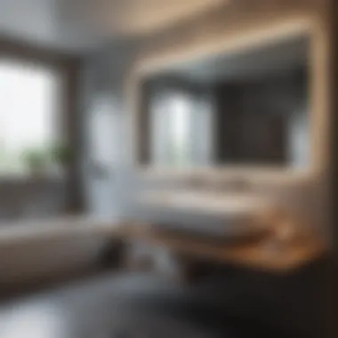 Stylish Modern Bathroom Design Modern bathroom with stylish fixtures and decor