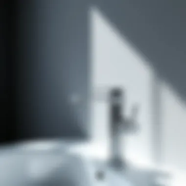 Sleek modern faucet with a minimalist design