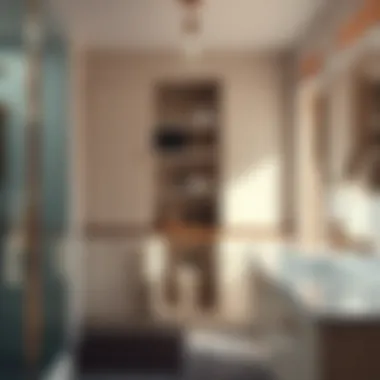 Modern design showcasing a stylish built-in hamper