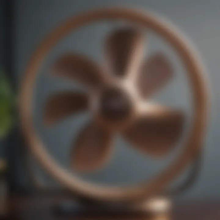 Close-up of energy-efficient fan technology