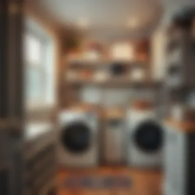 Cozy and inviting laundry room featuring curated decorative touches