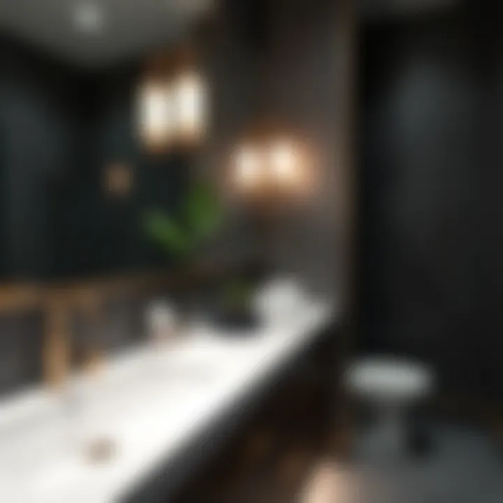 Close-up of high-quality materials used in ADA bathroom vanities