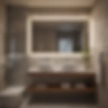 Illuminating Beauty: The Role of Lighting in Compact Bathrooms Cozy atmosphere created by smart lighting in small bathrooms