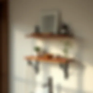 Creative DIY Bathroom Shelf DIY bathroom shelf made from reclaimed wood