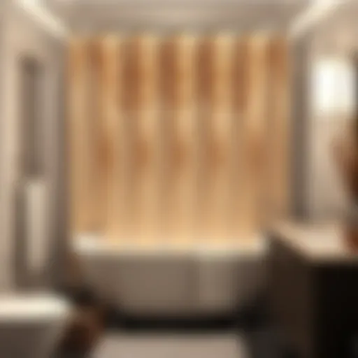 Transformative Shower Curtain Elegant shower curtain enhancing bathroom decor