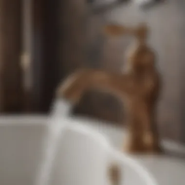 Exquisite Bronze Faucet Design Elegant bronze faucet with intricate design