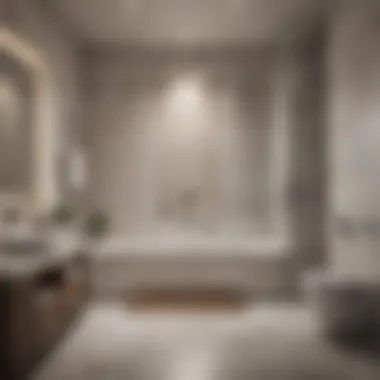 Elegant Integration of Bath Tub Shower Seat Elegant bath tub shower seat integrated into a modern bathroom design