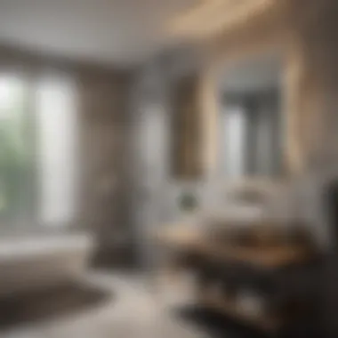 Layered Lighting in Modern Bathrooms Modern bathroom with layered lighting design