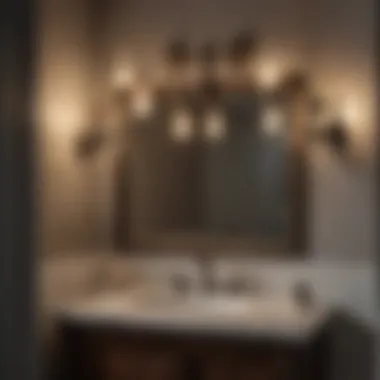 Vintage Lighting in a Traditional Setting Traditional bathroom showcasing a vintage lighting fixture