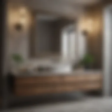 Materials in Bathroom Vanities and Cabinets Diverse materials used in modern vanities and cabinets
