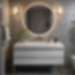 Elegant 18-inch deep bathroom vanity showcasing modern design