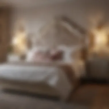 Luxurious King Size Bed Luxurious king size bed adorned with elegant bedding