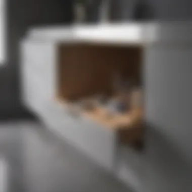 Minimalist Side Cabinet for Organized Spaces Minimalist side cabinet enhancing bedroom organization