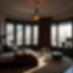 Elegant blackout shades enhancing bedroom aesthetics