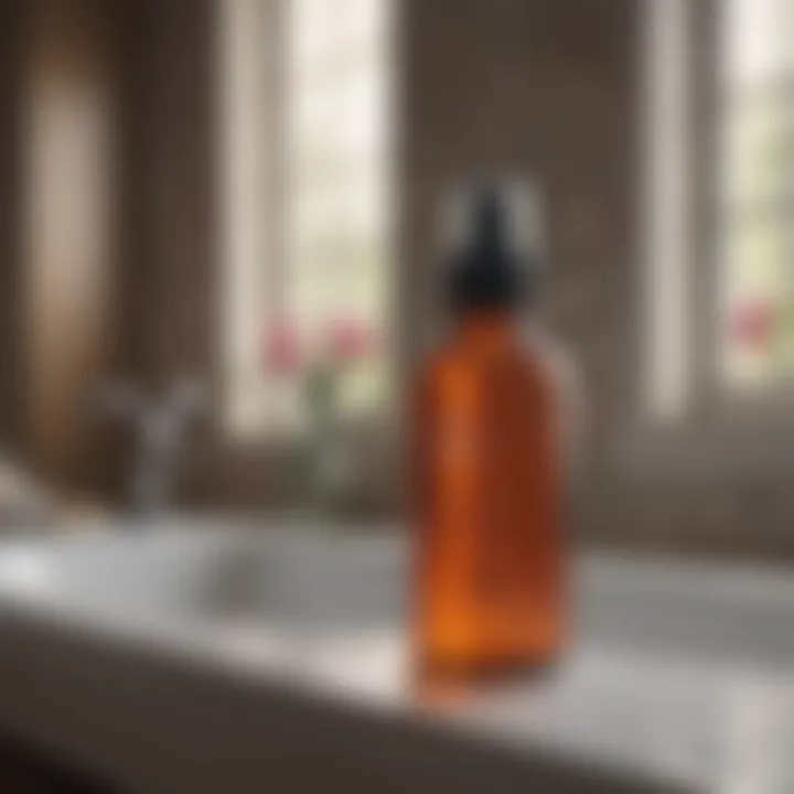 Application methods of essential oil bathroom spray