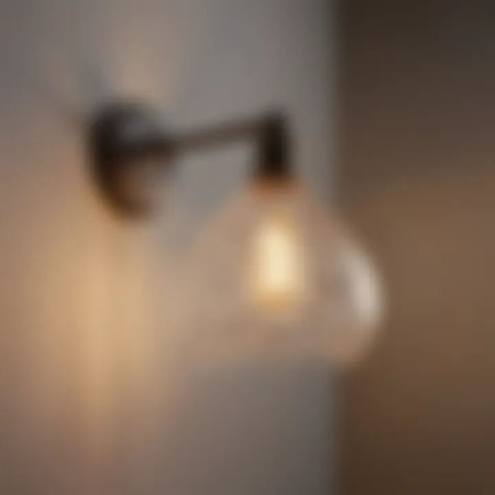 Sleek vintage-inspired light fixture for bathrooms