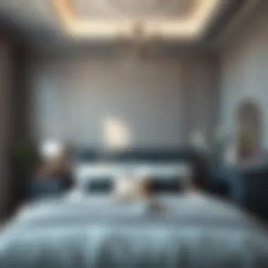 Functional Grey Bedroom Elements Functional and aesthetic elements in a grey bedroom setting