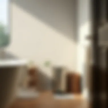 Modern Bathroom Trash Can with Foot Pedal Sleek foot pedal trash can in a modern bathroom setting