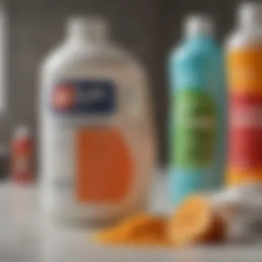 Comparative Analysis of Detergent Ingredients Chemical structure diagram comparing traditional and non-carcinogenic detergent ingredients.