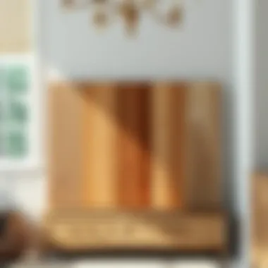 A comparison of various wood samples suitable for bathroom cabinetry