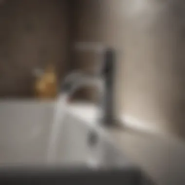 Elegant bathroom faucet with unique features