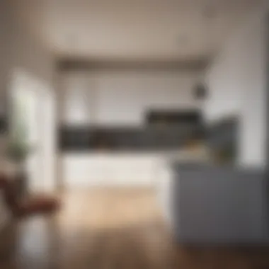 Practical Kitchen Layout Functional kitchen layout with efficient storage solutions