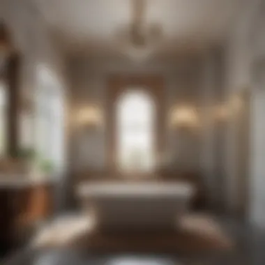Opulent Bath Sanctuary Luxurious bath space featuring sustainable materials