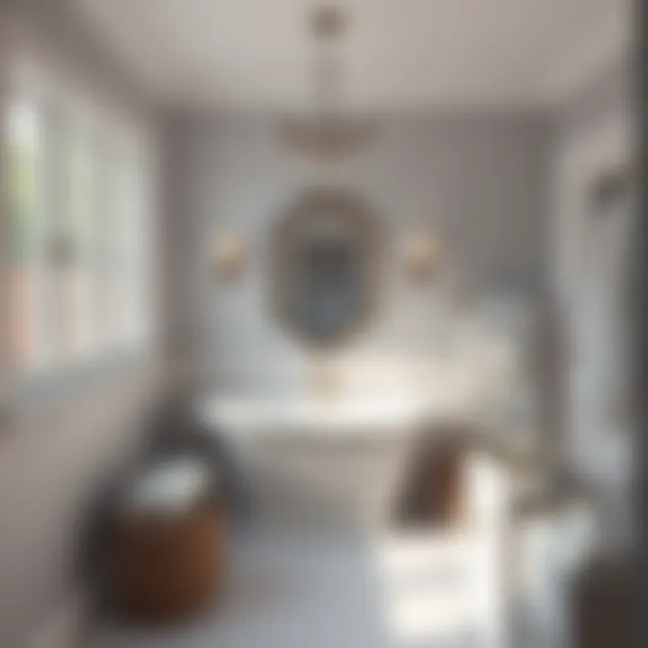 Showcasing before and after transformation of a bathroom space